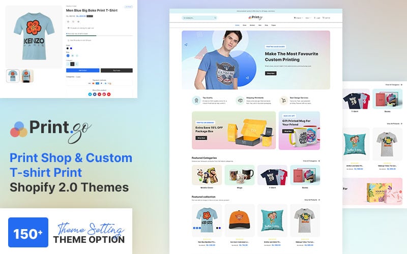 Printgo Print Shop T shirt Printing Fashion Multipurpose Shopify 2.0 Responsive Theme