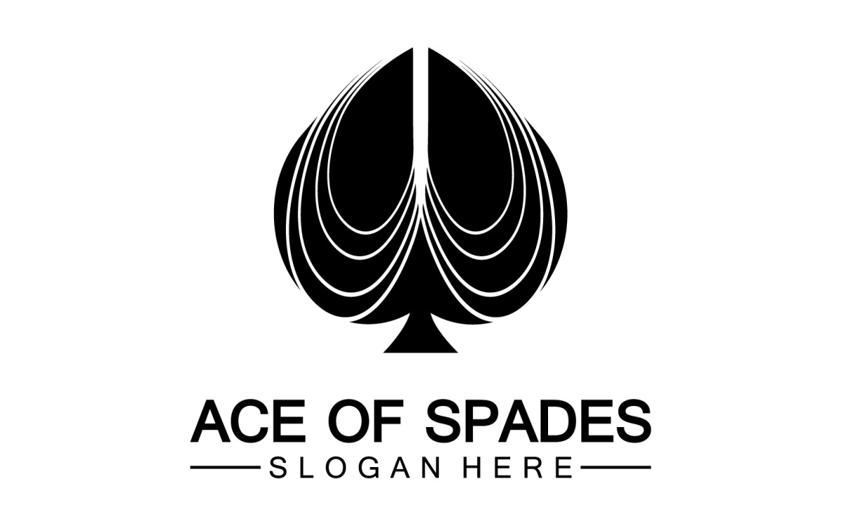 ace of spades logo vector illustration design template Stock Vector Image &  Art - Alamy