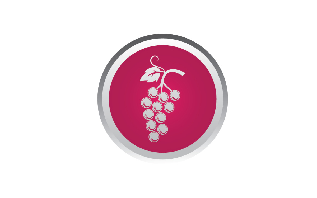 Grape logo template Royalty Free Vector Image - VectorStock