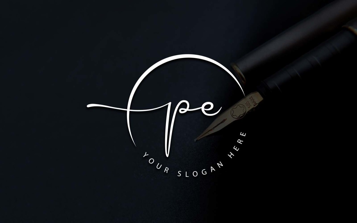 PE logo design | Branding & Logo Templates ~ Creative Market