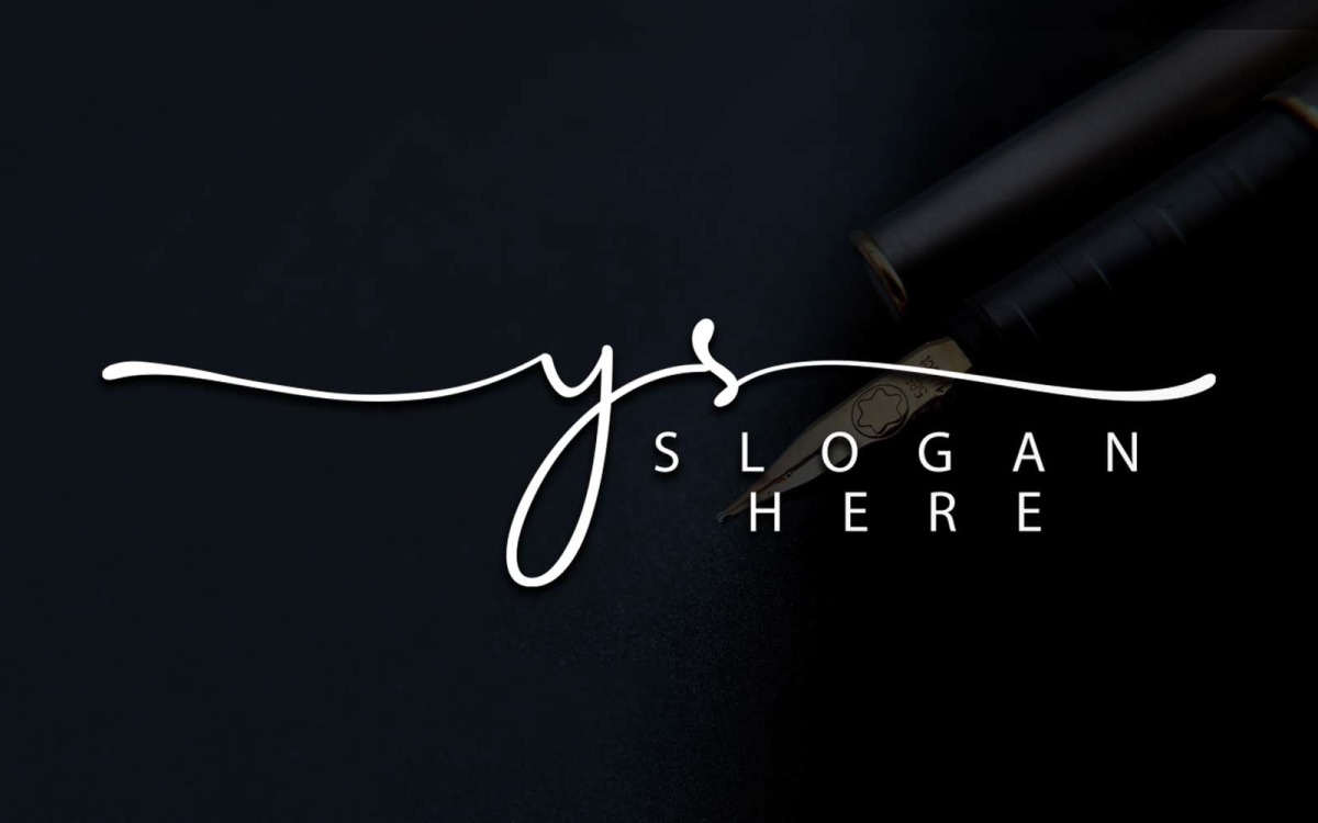 Y J YJ Initial handwriting logo design with circle. Beautyful design  handwritten logo for fashion, team, wedding, luxury logo. - Stock Image -  Everypixel