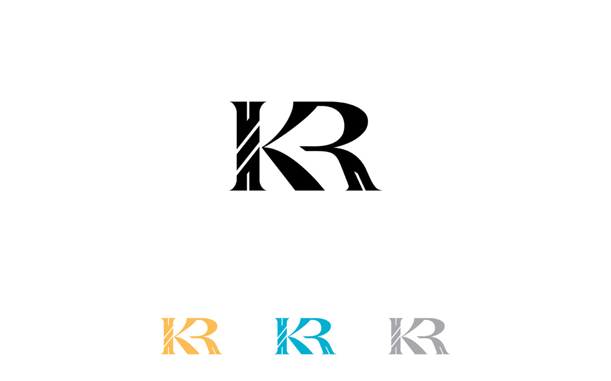 rrr typography letter monogram logo design Stock Vector | Adobe Stock