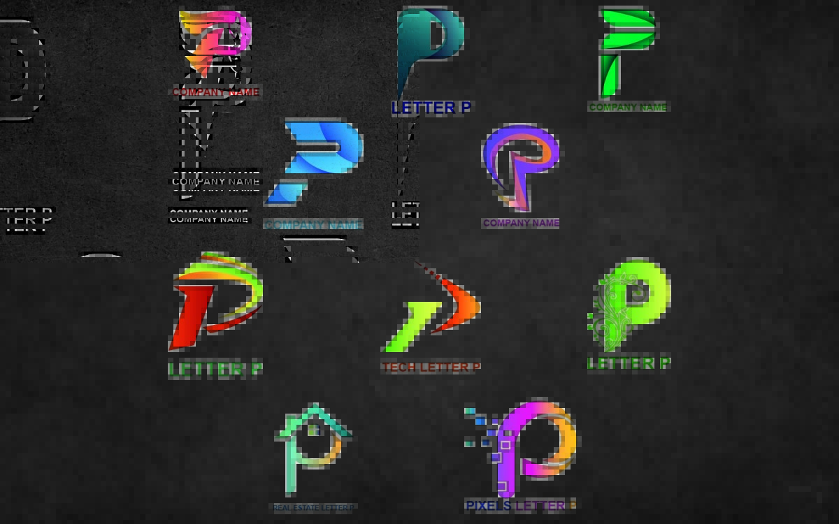 Design a of leaf inside the letter P | Logo Template by LogoDesign.net