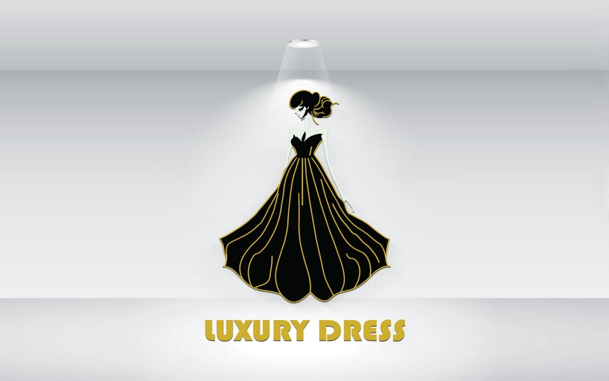Luxury Dress Logo Vector File #372967 - TemplateMonster