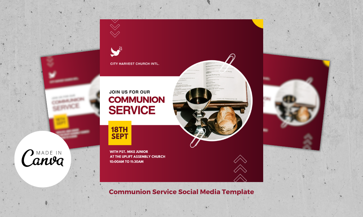 Communion Service Flyer Design
