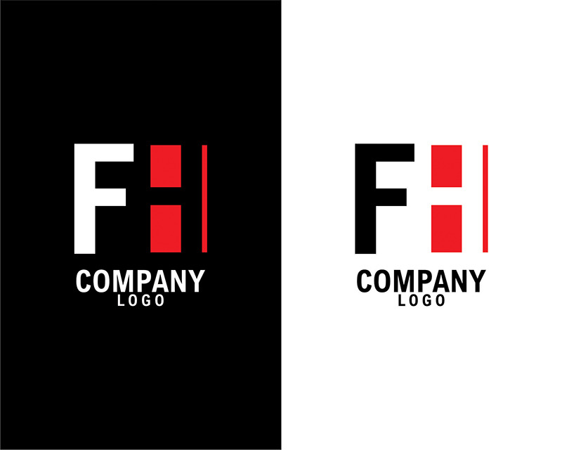 Creative Photography HF Letter Logo Design - TemplateMonster