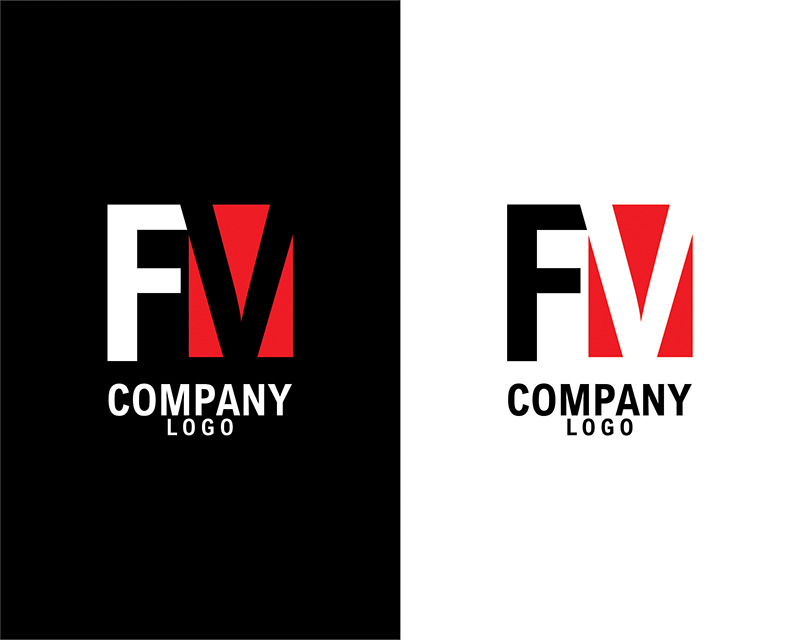 Monogram Initials, FV Logo – Elegant Quill