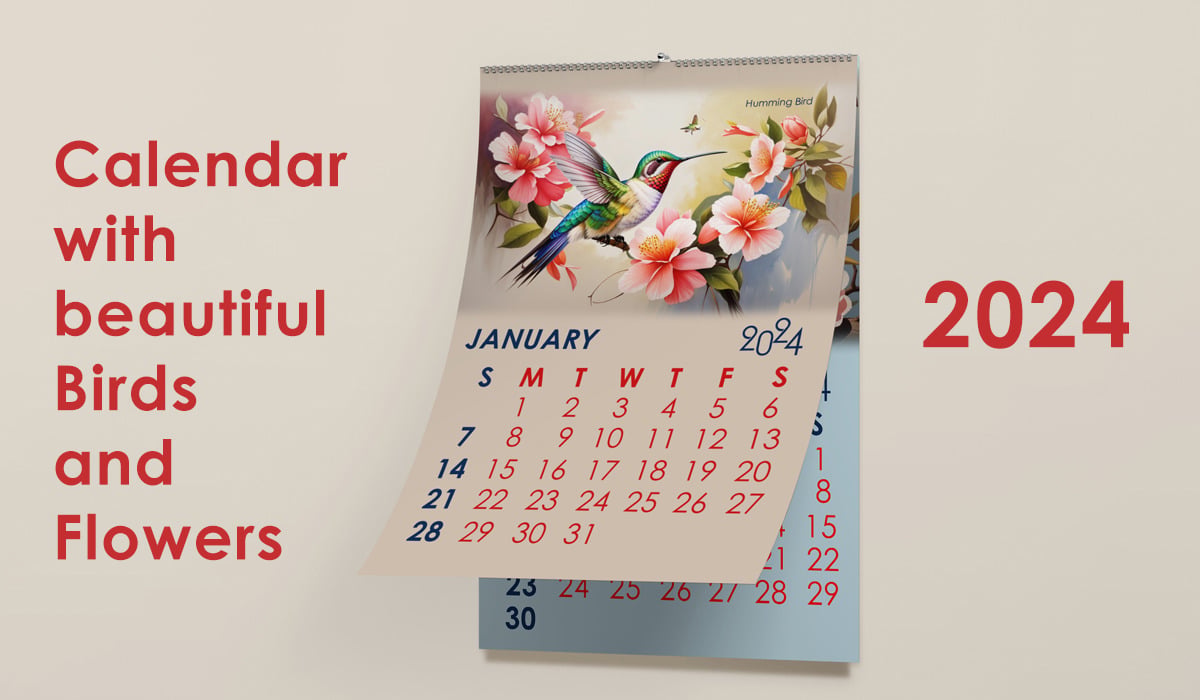 2024 New Year Calendar Template #373522 - TemplateMonster