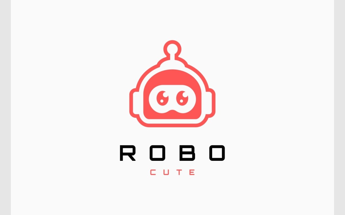 Premium Vector | Tiger cute cyborg logo vector