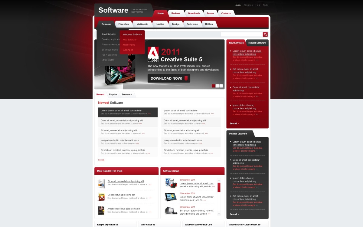 Software Website Template #38370 - TemplateMonster