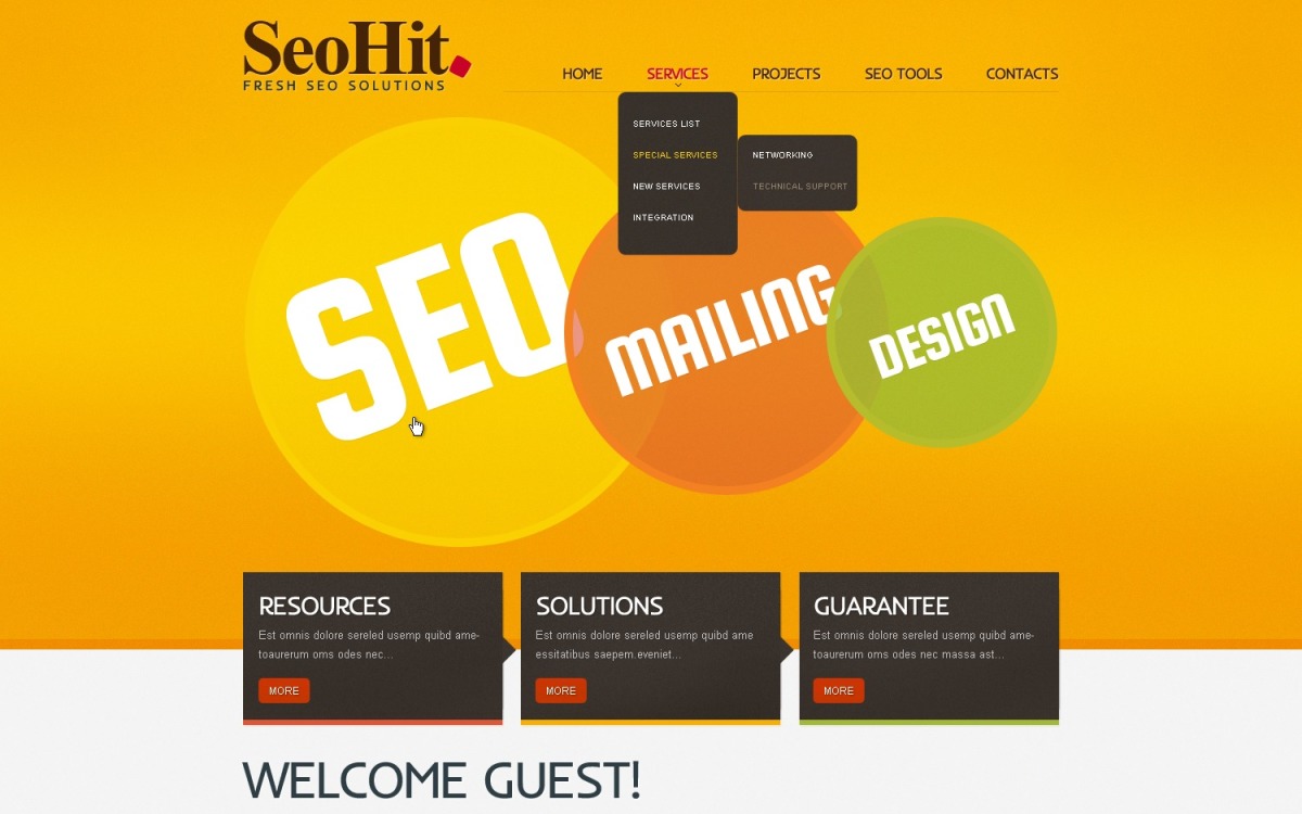 SEO Website Website Template 38805 TemplateMonster