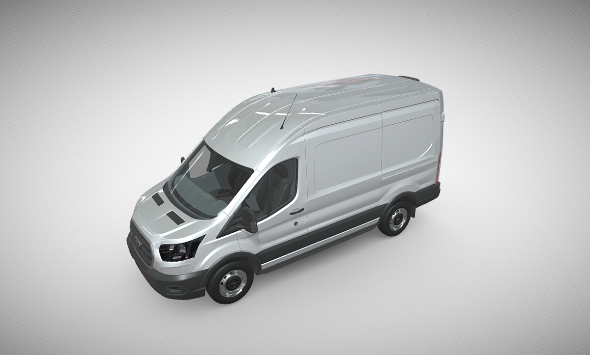 3D-модель Ford Transit H2 350 L2 премиум-класса: универсальное решение для  ваших потребностей в визуализации