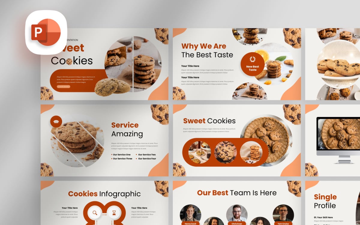 Шаблоны презентаций Tasty Cookies PowerPoint