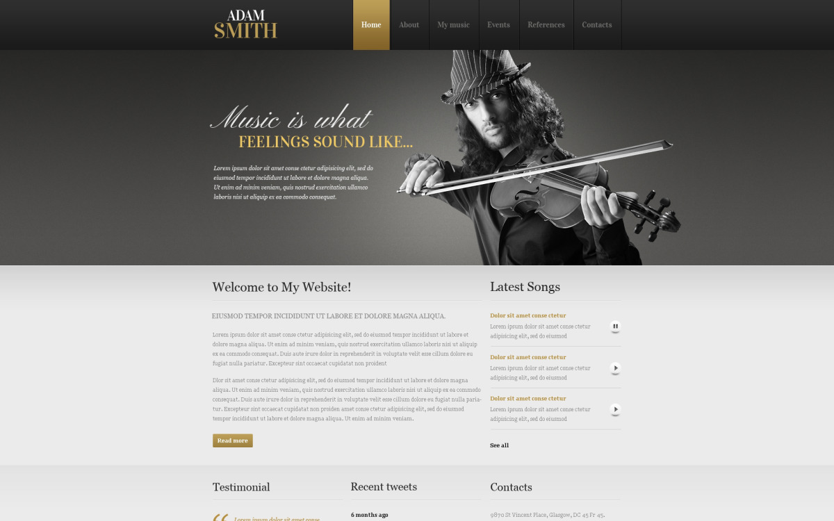 Personal Page Website Template #40798 TemplateMonster Personal Page Website Template #40798 TemplateMonster
