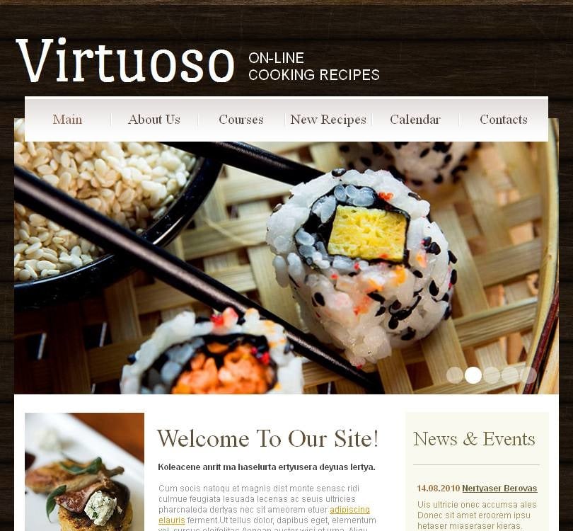Cooking Facebook HTML CMS Template #44486 - TemplateMonster
