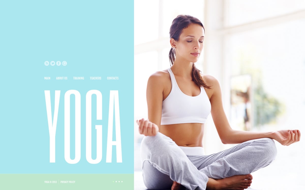 Yoga Website Template #46185 TemplateMonster