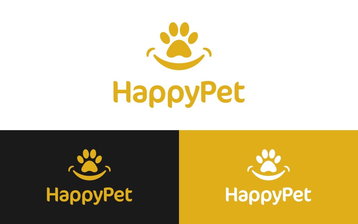 Happy Paws Pet Shop Pet Shop Happy Smile Logo #472267