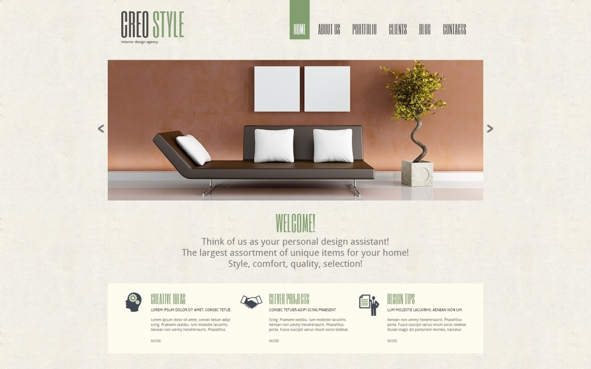 Interior Design Responsive Joomla Template — Downloa... TemplateCanyon