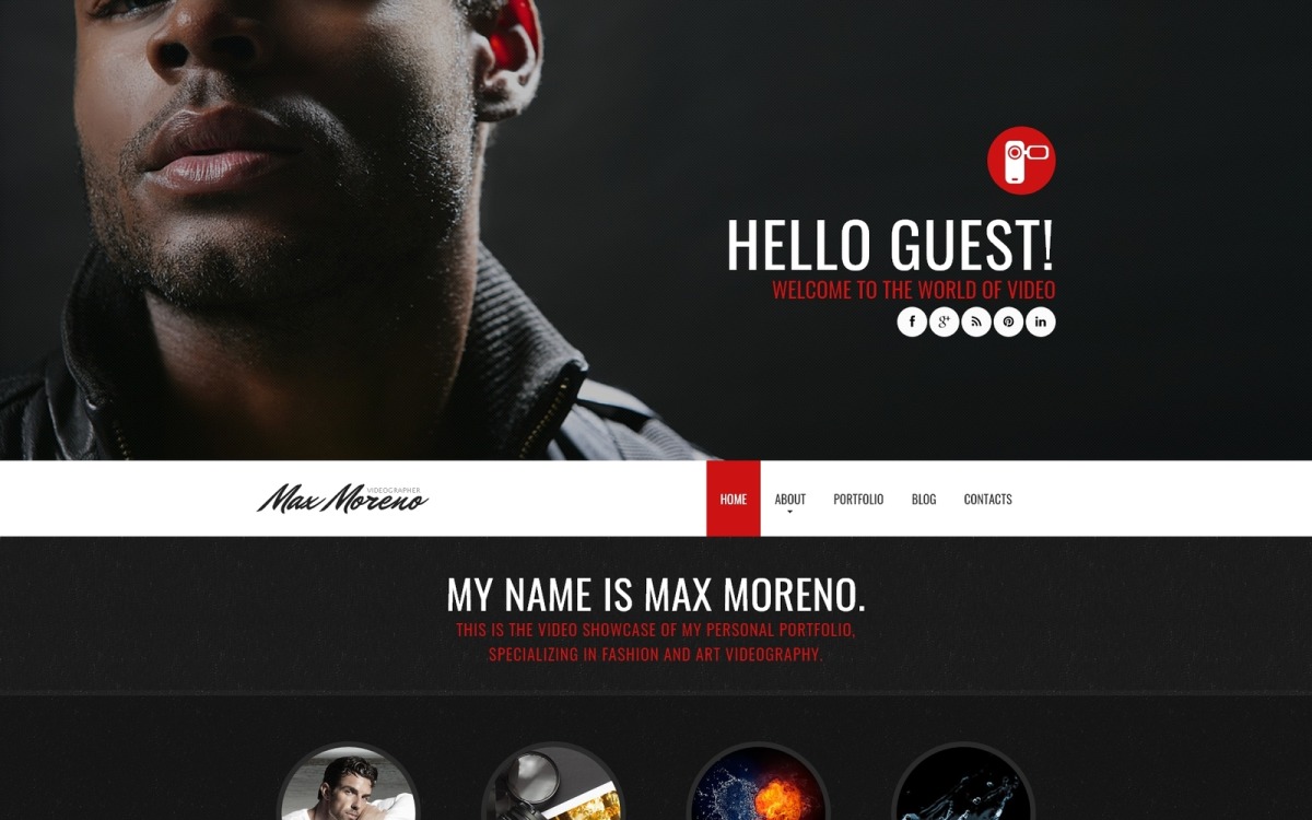 Photo Video Portfolio Joomla Template TemplateMonster photo-video-portfolio-joomla-template-templatemonster