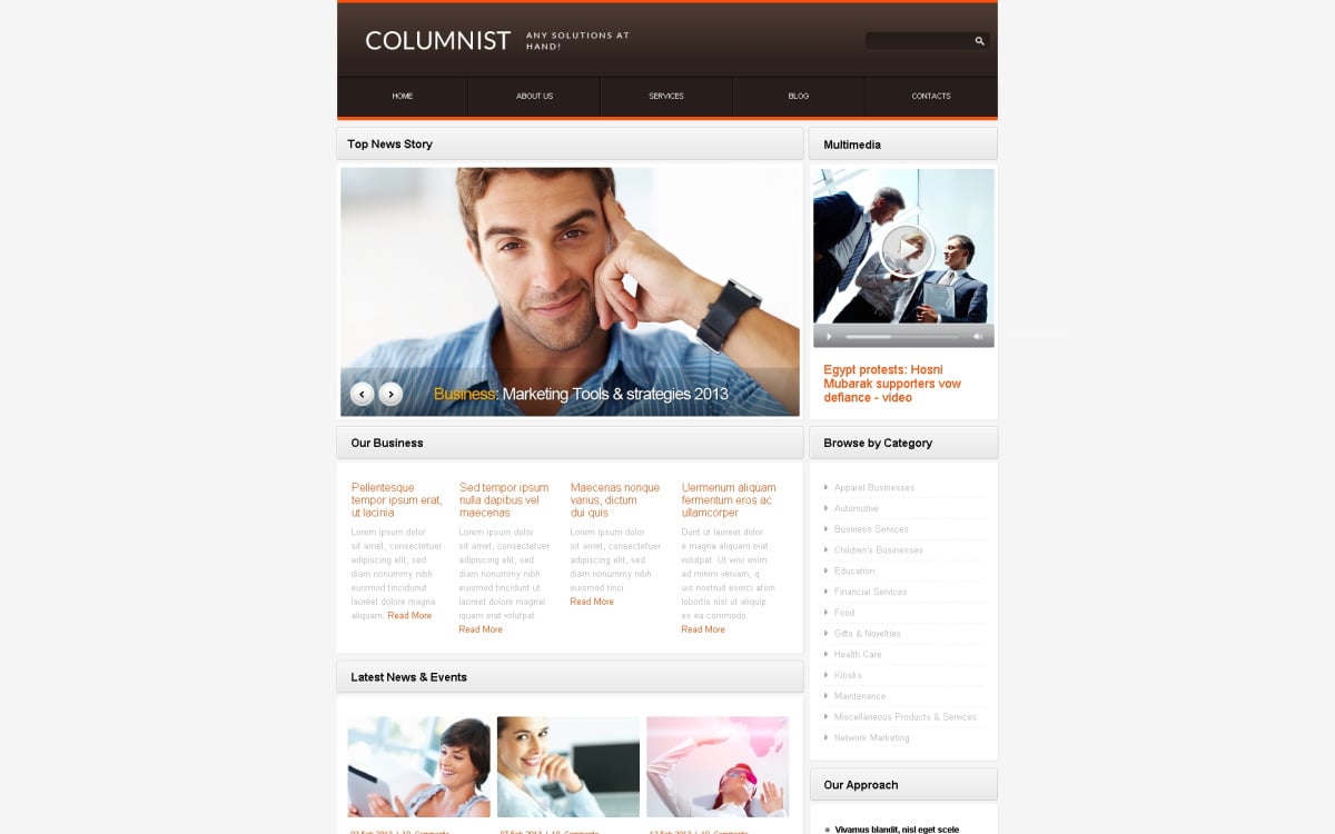 Business & Services Responsive Website Template