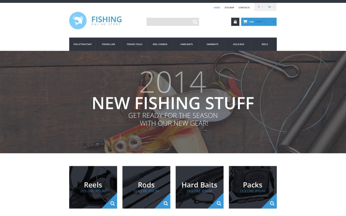 Fishing store Template