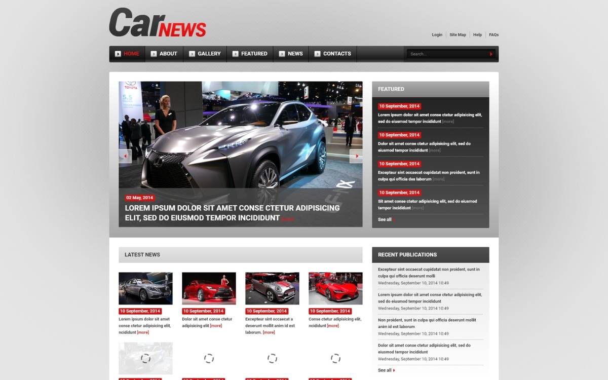 Cars сайты. Joomla шаблон авто запчасти.