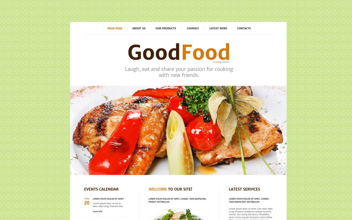 Cooking Oil Website Template Free Download