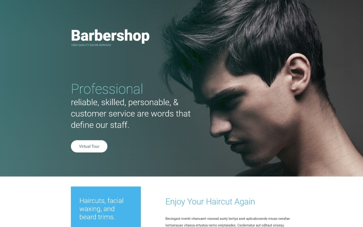 Hair Salon Responsive Landing Page Template - TemplateMonster Hair Salon Responsive Landing Page Template - TemplateMonster