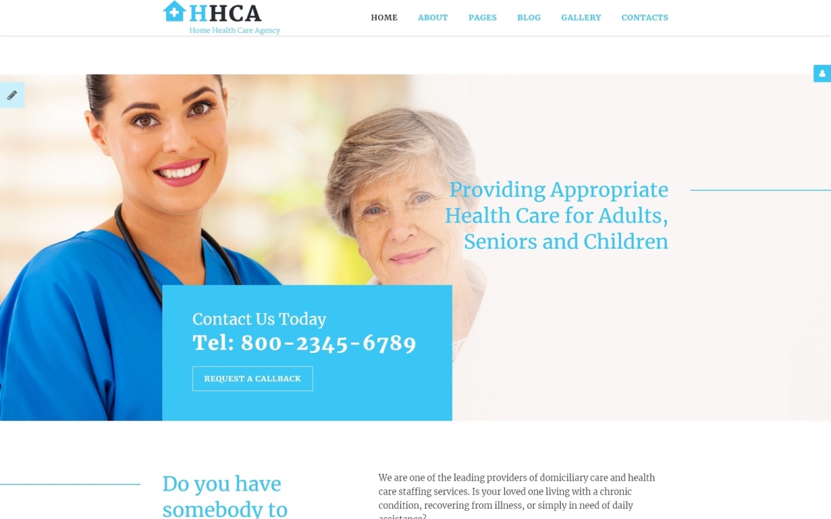 Home Health Care Agency Joomla Template - TemplateMonster