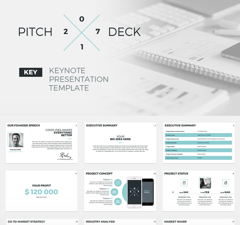 Graphics - Keynote template #64836 - TemplateMonster