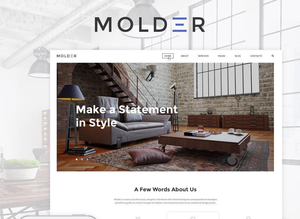 Molder Interior Design Website Template Free Download Download 