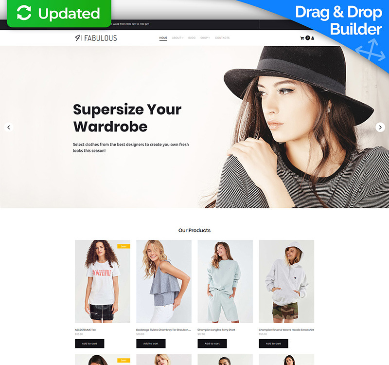 Fabulous - Fashion Shop MotoCMS Ecommerce Template