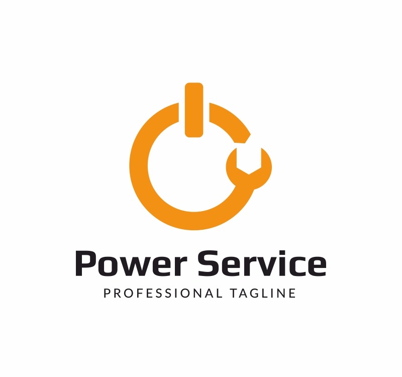 POWER SERVICE Logo Template 67799 TemplateMonster