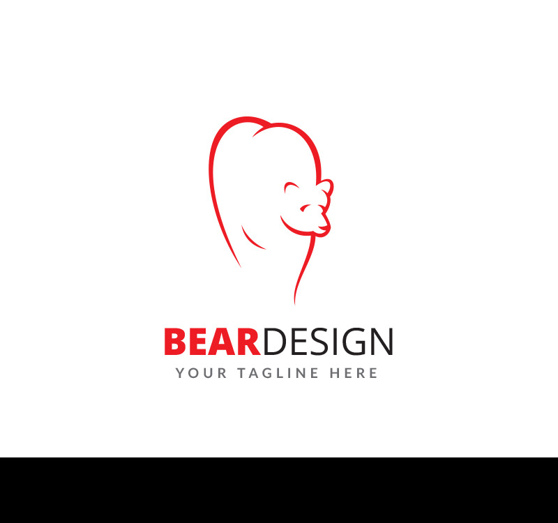 Bear Design - Logo Template #68345 - TemplateMonster