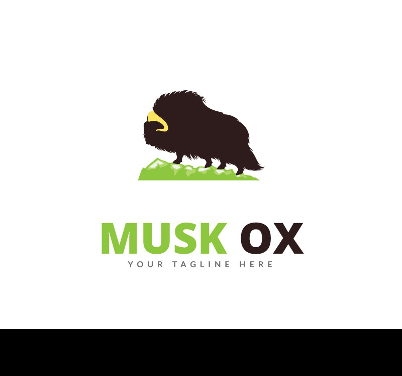 Musk Ox Logo Template #68612 - TemplateMonster