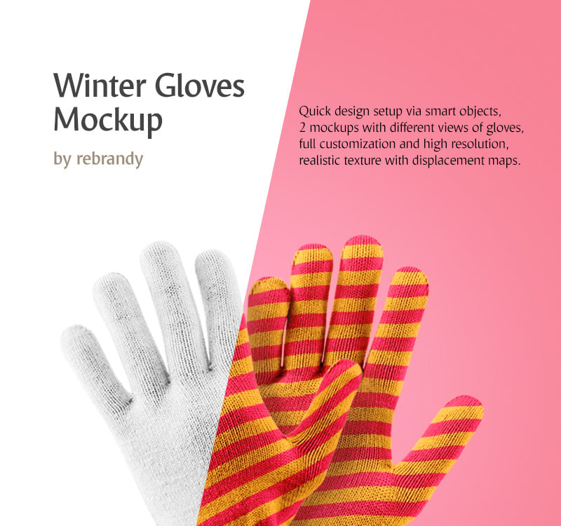 Download Winter Gloves Product Mockup 68680 Templatemonster