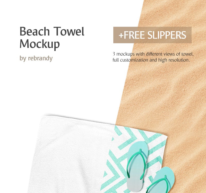 Download Beach Towel Product Mockup 68720 Templatemonster