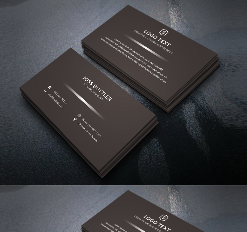 Joss Buttler Genaral Manager Business Card - Corporate Identity Template