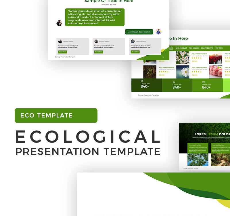 Ecology Presentation PowerPoint Template - TemplateMonster