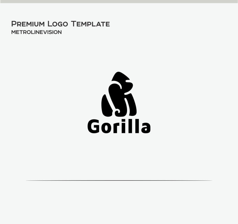 Gorilla Gym Mascot Logo Template By StringLabs