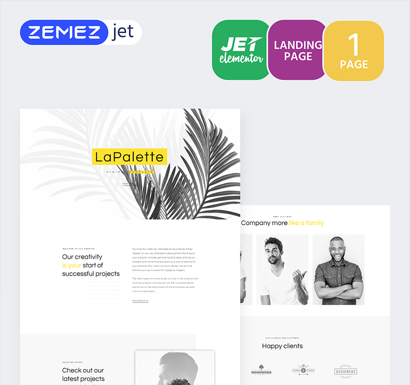 Masterity - Creative Minimal - Kit Jet Elementor