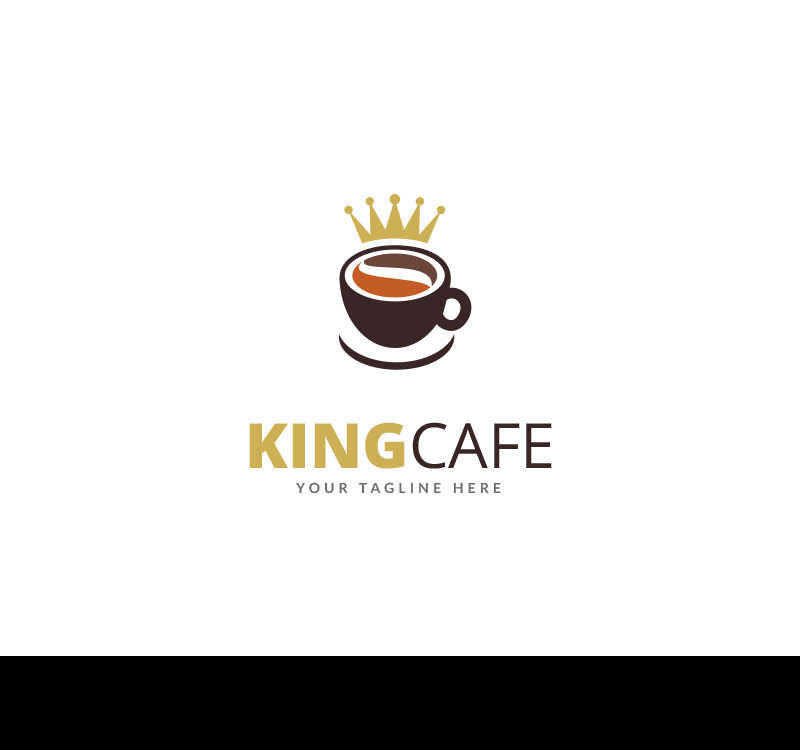 Plantilla de logotipo de King Cafe 70358 TemplateMonster