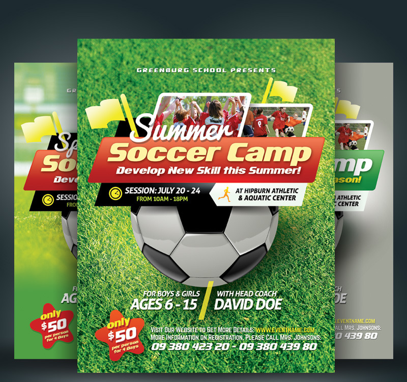 Soccer Camp Flyers Corporate Identity Template