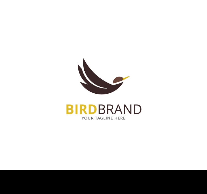 Flying Bird Brand Logo Template Templatemonster