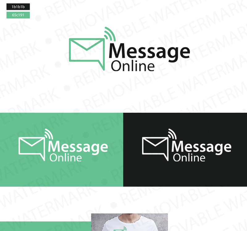 Message Online Logo #71996 - TemplateMonster