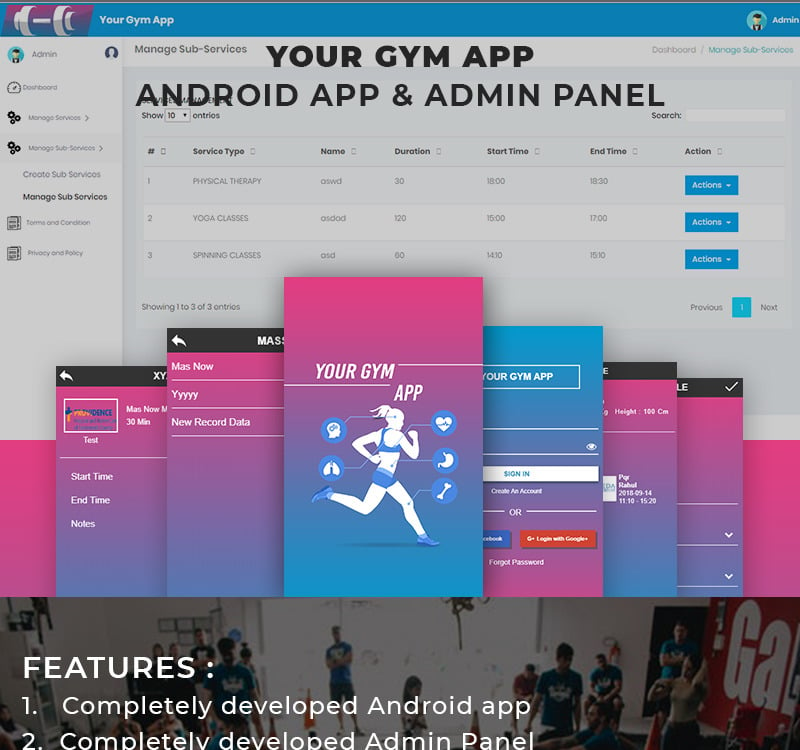 Gym App Template