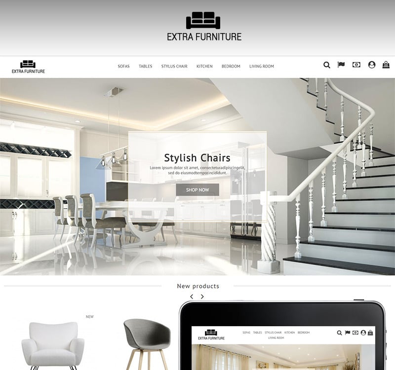 Extra Furniture 1.7 PrestaShop Theme - TemplateMonster