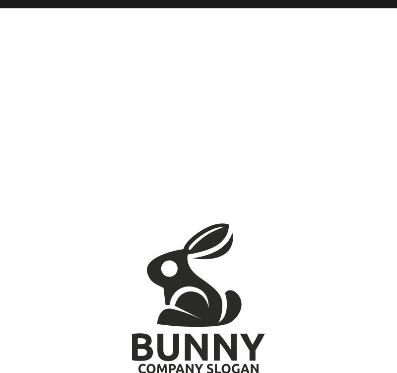 Bunny Logo Template #75370 - TemplateMonster