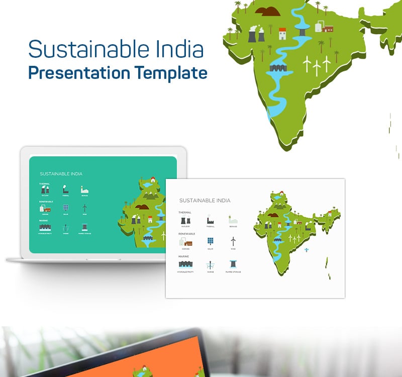 Sustainable India PowerPoint template - TemplateMonster