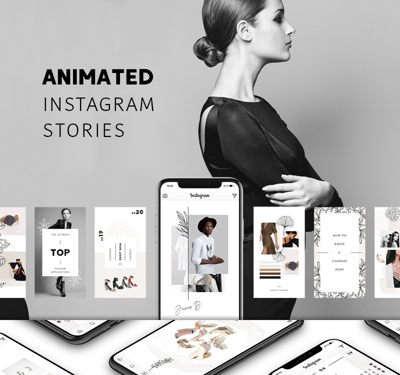 ANIMATED Instagram Stories – Pure Social Media Template